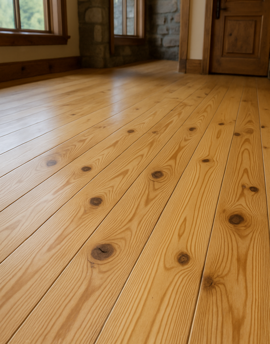 Yellow Pine flooring installation